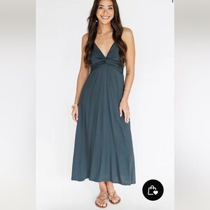 NWT Keani Hawaii Khush Lorena Dress, Graphite, Size L